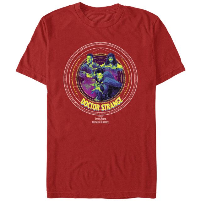 Men's Marvel Doctor Strange in the Multiverse of Madness Character Logo  Adult T-Shirt
