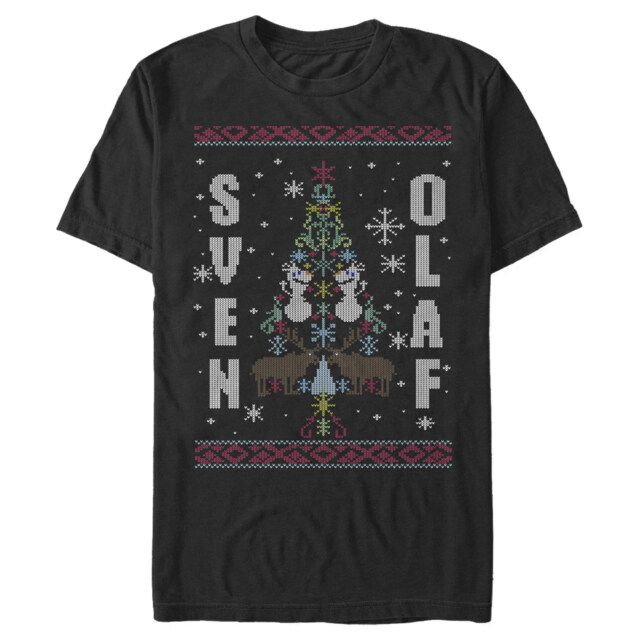 Men's Frozen Ugly Christmas Besties  Adult T-Shirt