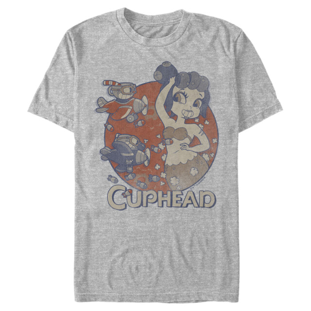 Men's Cuphead Cala Maria Bombs Away  Adult T-Shirt