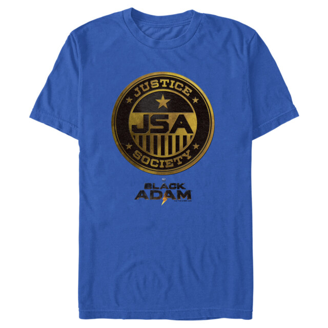 Men's Black Adam Superhero Group  Adult T-Shirt