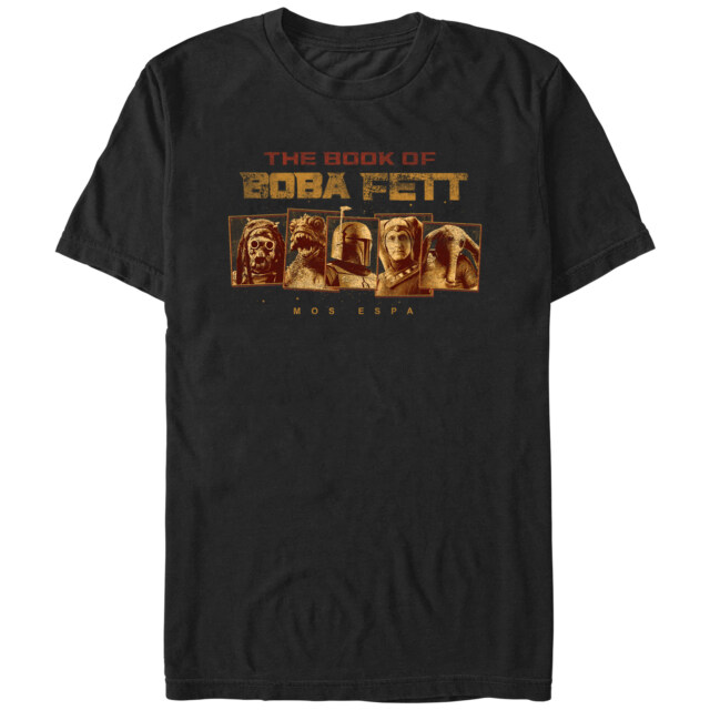 Men's Star Wars: The Book of Boba Fett Mos Espa Dangerous Locals  Adult T-Shirt