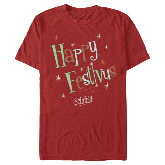 Men's Seinfeld Happy Festivus  Adult T-Shirt