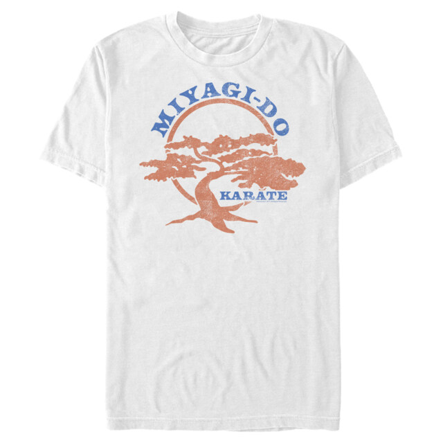 Men's Cobra Kai Distressed Miyagi-Do Karate  Adult T-Shirt