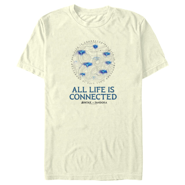 Men's Avatar All Life is Connected  Adult T-Shirt