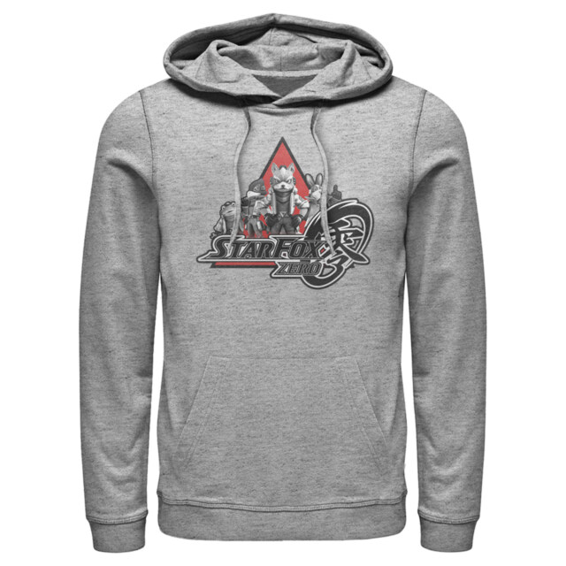 Men's Nintendo Star Fox Zero Logo Characters  Adult Pull Over Hoodie