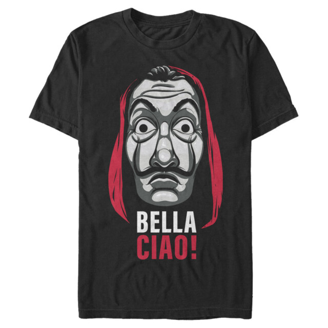 Men's Money Heist Salvador Dali Mask  Adult T-Shirt