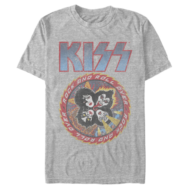 Men's KISS Rock and Roll Over  Adult T-Shirt