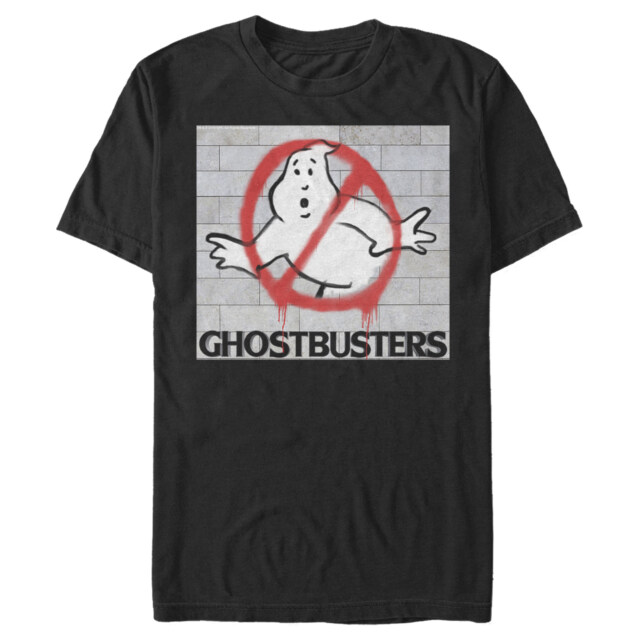 Men's Ghostbusters Brick Spray Logo  Adult T-Shirt