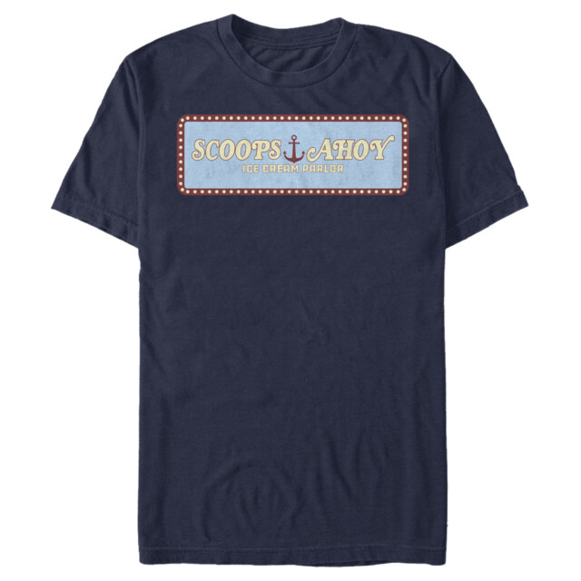 Men's Stranger Things Scoops Ahoy Logo  Adult T-Shirt