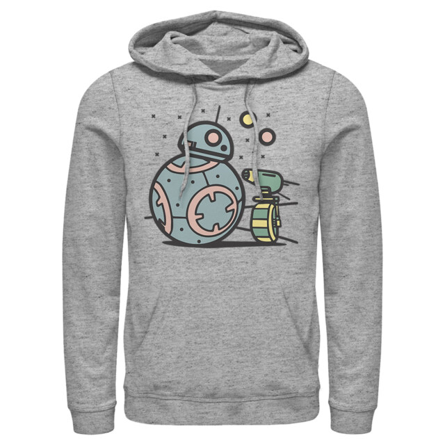 Men's Star Wars: The Rise of Skywalker Droid Cuties  Adult Pull Over Hoodie