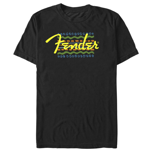 Men's Fender Colorful Logo  Adult T-Shirt