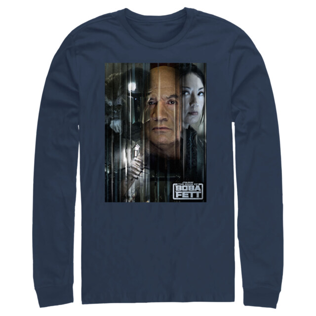 Men's Star Wars: The Book of Boba Fett Faces Of Heroes On Tatooine  Adult Long Sleeve Shirt