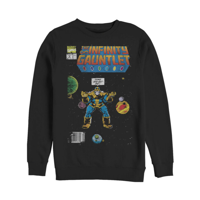 Men's Marvel Thanos Infinity Gauntlet Comic Book  Adult Sweatshirt