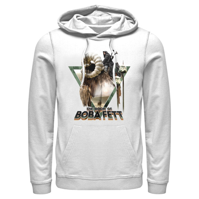 Men's Star Wars: The Book of Boba Fett Bantha Ride Boba  Adult Pull Over Hoodie