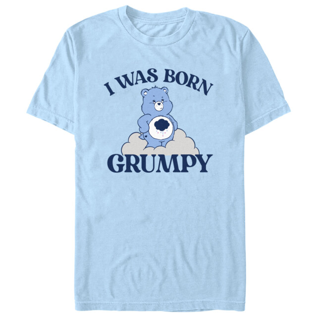 Men's Care Bears I Was Born Grumpy  Adult T-Shirt