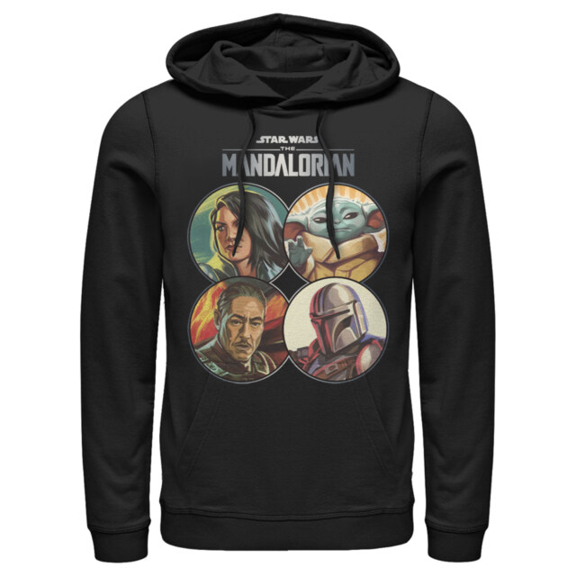 Men's Star Wars: The Mandalorian Character Frame  Adult Pull Over Hoodie