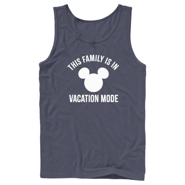Men's Mickey & Friends This Family Is in Vacation Mode  Adult Tank Top