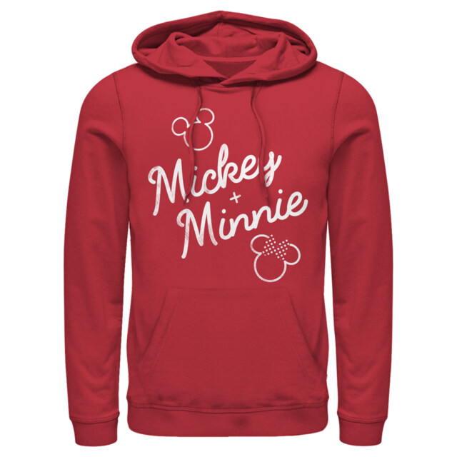 Men's Mickey & Friends Retro Signatures  Adult Pull Over Hoodie