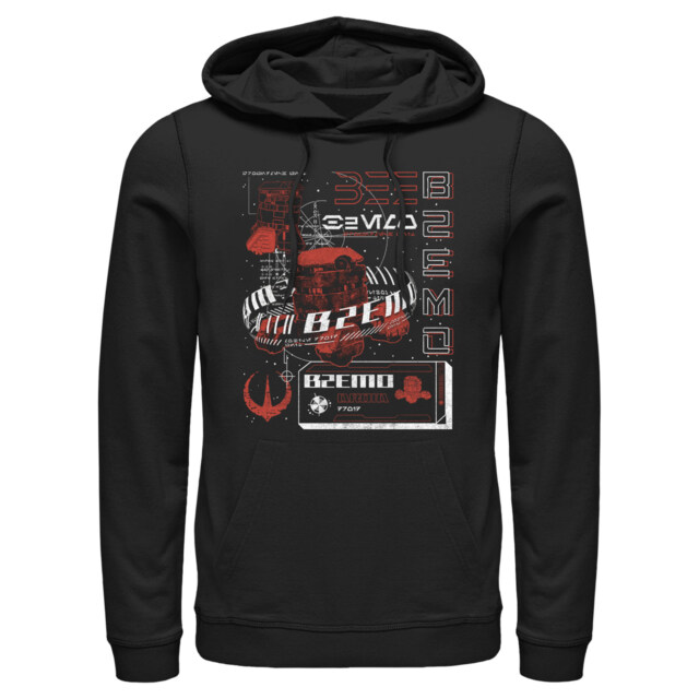 Men's Star Wars: Andor B2EMO Droid Blueprints  Adult Pull Over Hoodie