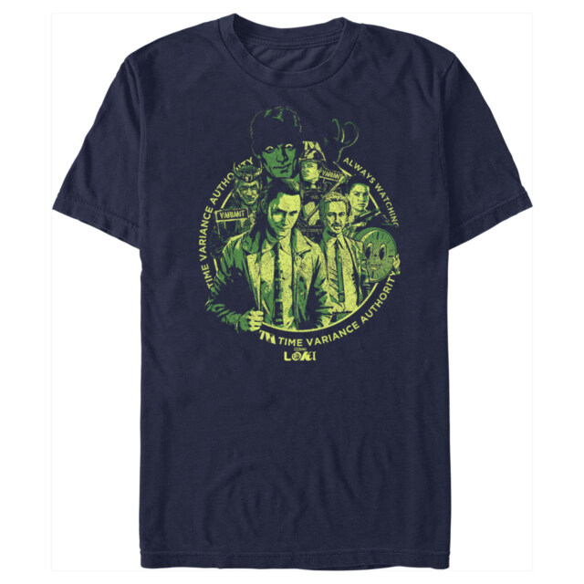 Men's Marvel Loki Time Variance Authority Agents  Adult T-Shirt