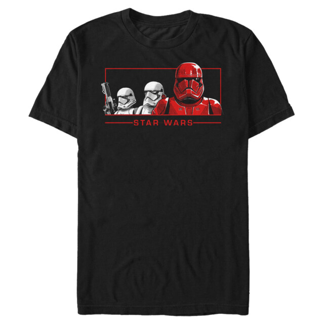 Men's Star Wars: The Rise of Skywalker Sith Trooper Entourage  Adult T-Shirt