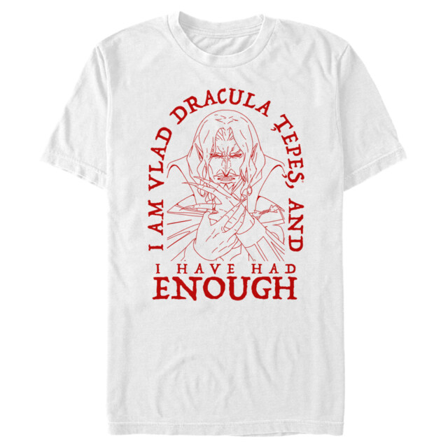 Men's Castlevania Had Enough Vampire  Adult T-Shirt