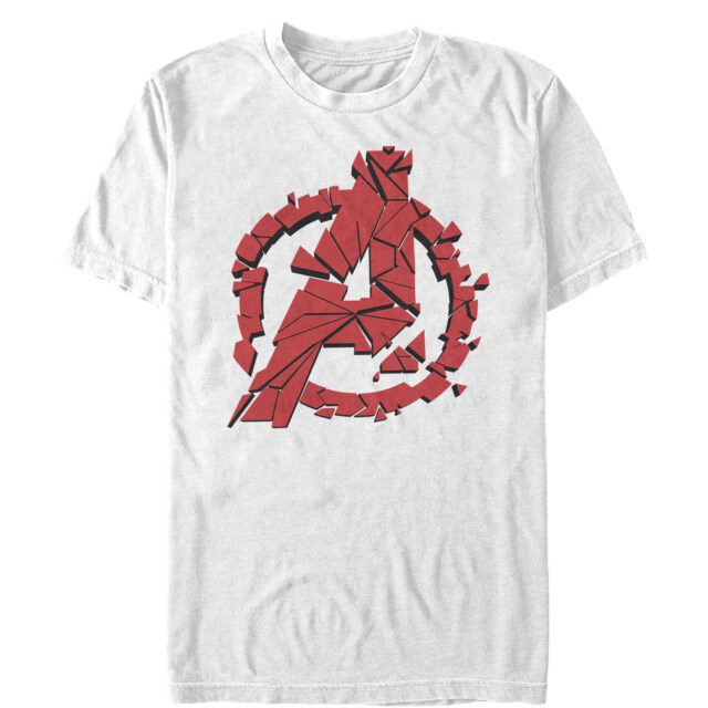 Men's Marvel Avengers: Endgame Shatter Logo  Adult T-Shirt