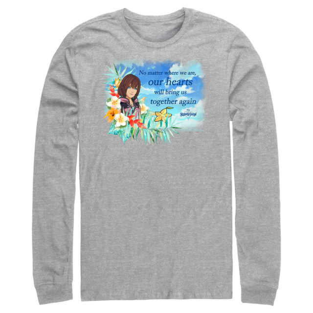Men's Kingdom Hearts 3 Our Hearts Will Bring Us Together Again  Adult Long Sleeve Shirt