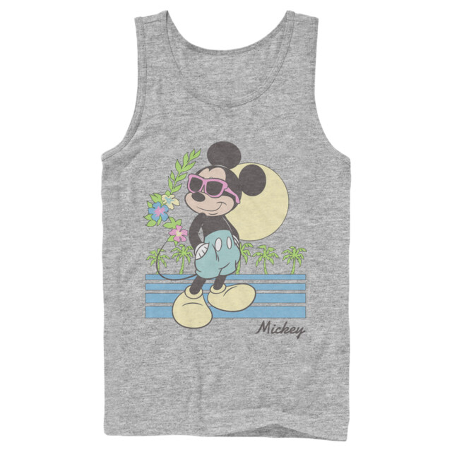 Men's Mickey & Friends Mickey & Friends Retro Tropical Vacation  Adult Tank Top