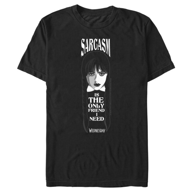 Men's Wednesday Sarcasm is the Only Friend I Need  Adult T-Shirt