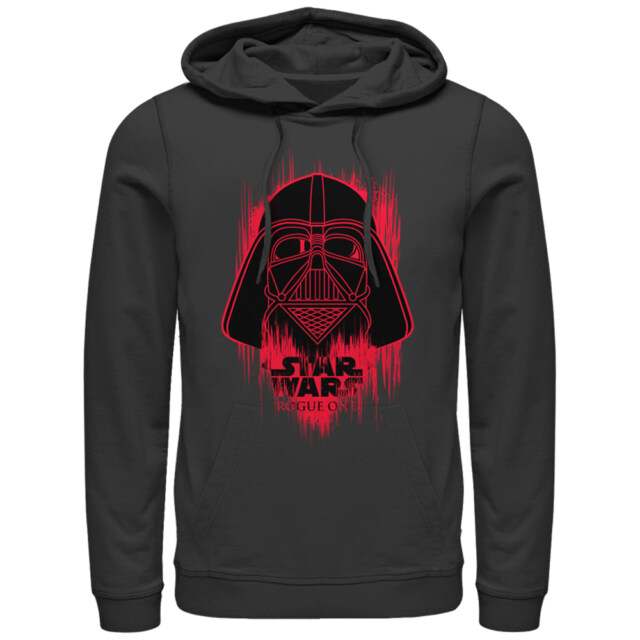 Men's Star Wars Rogue One Vader Helmet Spray Paint  Adult Pull Over Hoodie