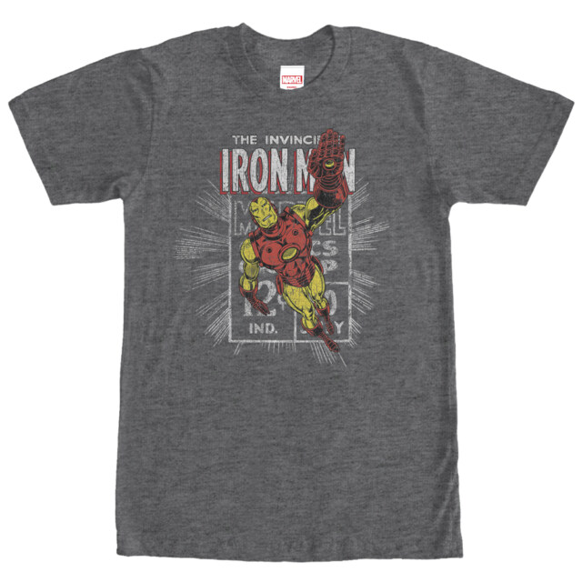 Men's Marvel Iron Man Comic Book Cent  Adult T-Shirt