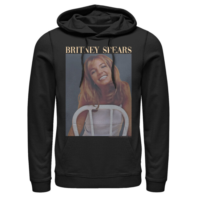 Men's Britney Spears Faded Smile Poster  Adult Pull Over Hoodie