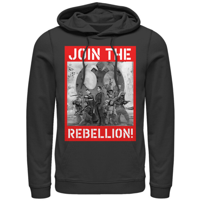 Men's Star Wars Rogue One Join the Rebellion Poster  Adult Pull Over Hoodie