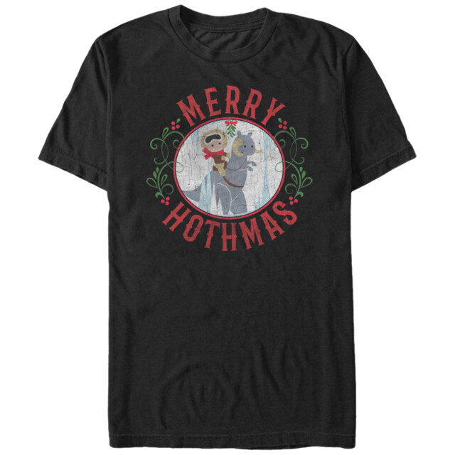 Men's Star Wars Christmas Merry Hothmas  Adult T-Shirt
