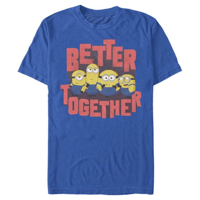 Men's Minions: The Rise of Gru Better Together  Adult T-Shirt