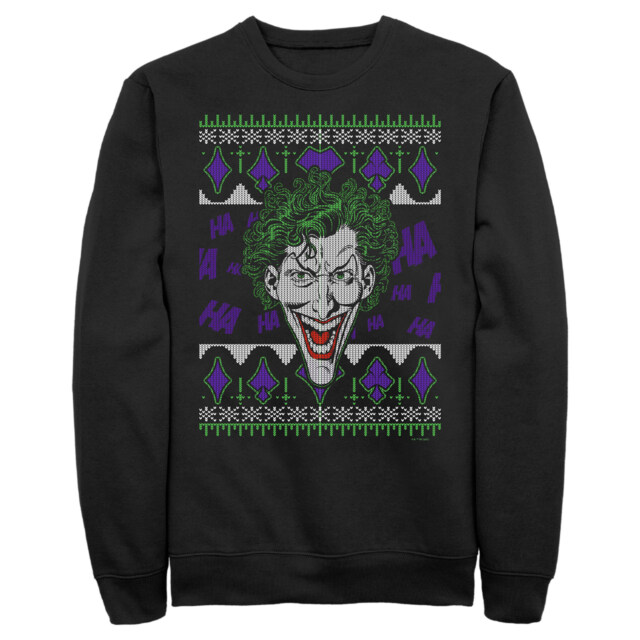Men's Batman Joker Sweater  Adult Sweatshirt