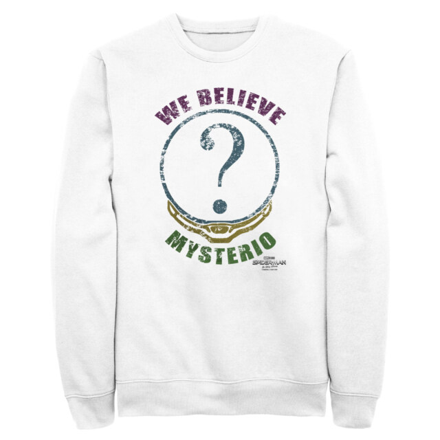 Men's Marvel Spider-Man: No Way Home We Believe Mysterio Distressed  Adult Sweatshirt