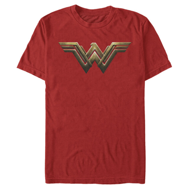Men's Zack Snyder Justice League Wonder Woman Logo  Adult T-Shirt