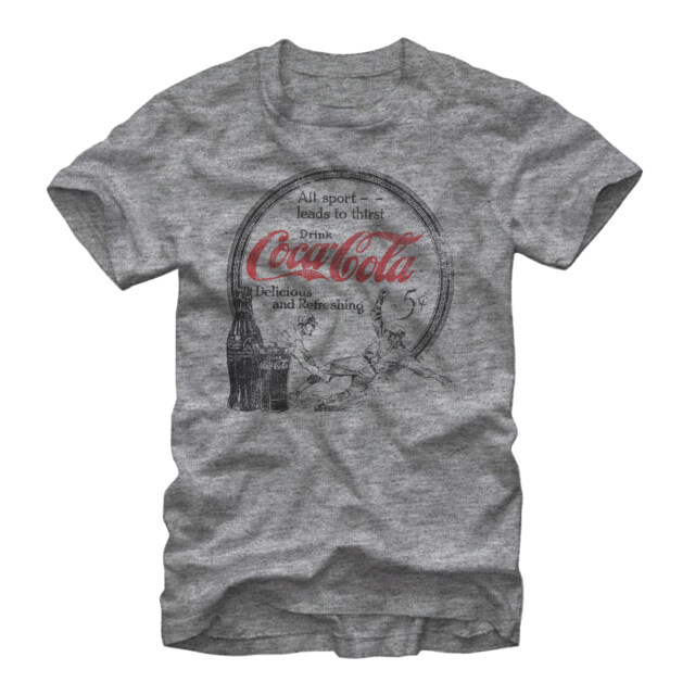 Men's Coca Cola All Sport Leads to Thirst  Adult T-Shirt