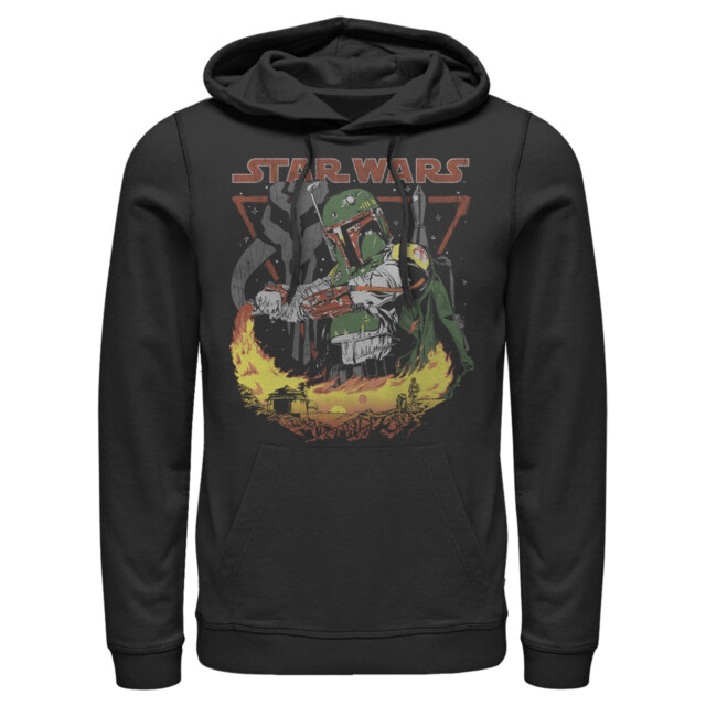 Men's Star Wars Boba Fett Tatooine  Adult Pull Over Hoodie