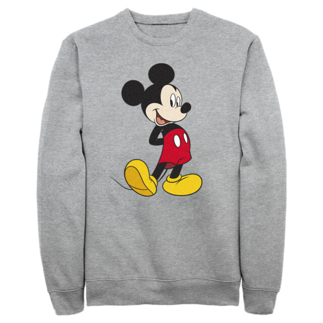 Men's Mickey & Friends Smiling Mickey Mouse Portrait  Adult Sweatshirt