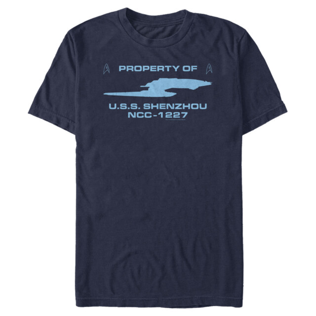 Men's Star Trek: Discovery Property of Shenzhou NCC-1227  Adult T-Shirt