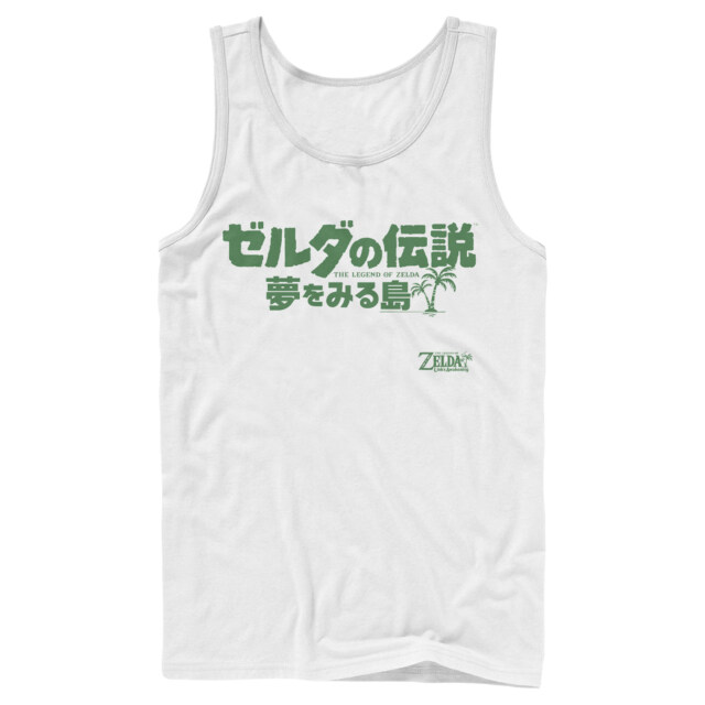 Men's Nintendo Legend of Zelda Link's Awakening Japanese Logo  Adult Tank Top