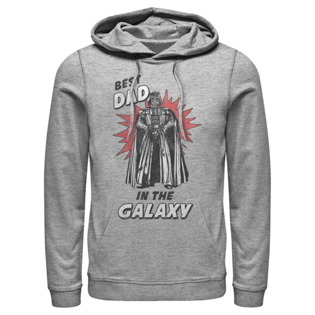 Men's Star Wars Best Dad in the Galaxy Darth Vader  Adult Pull Over Hoodie
