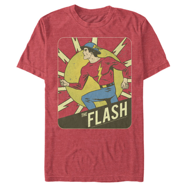 Men's The Flash Vintage Frame  Adult T-Shirt