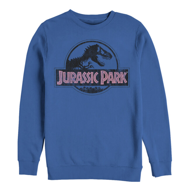 Men's Jurassic Park Vintage Logo  Adult Sweatshirt