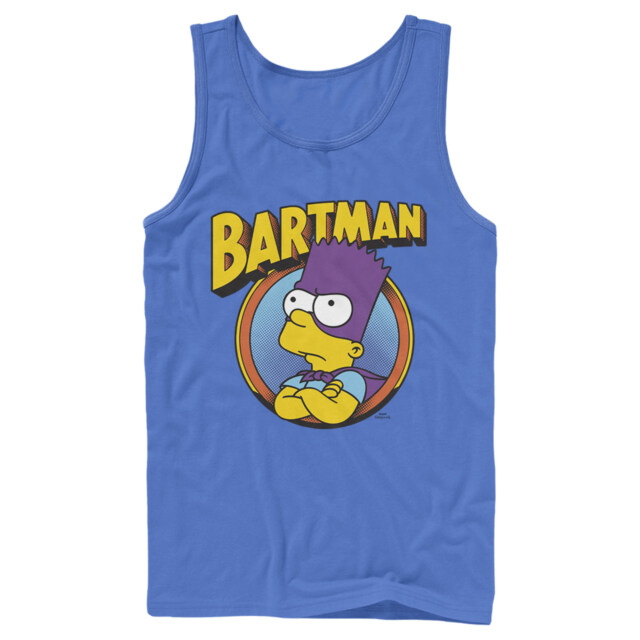 Men's The Simpsons Bartman  Adult Tank Top