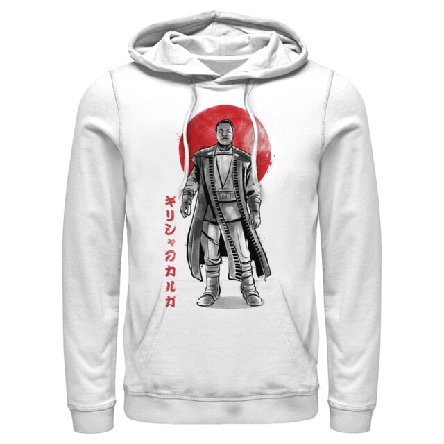 Men's Star Wars: The Mandalorian Greef Karga Watercolor Portrait  Adult Pull Over Hoodie