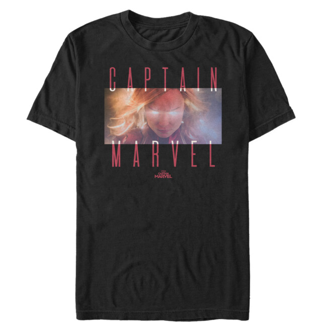 Men's Marvel Captain Marvel Power Stare  Adult T-Shirt